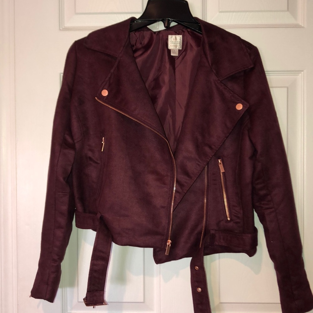 Lauren Conrad runway suede jacket
